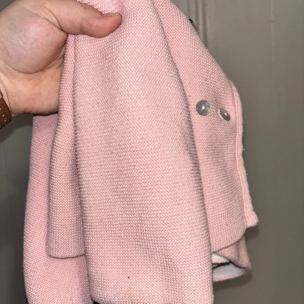 Fleurisse Baby Girl Pink Knit Sweater Heavier Size‎ 12 Months $145 Retail France
